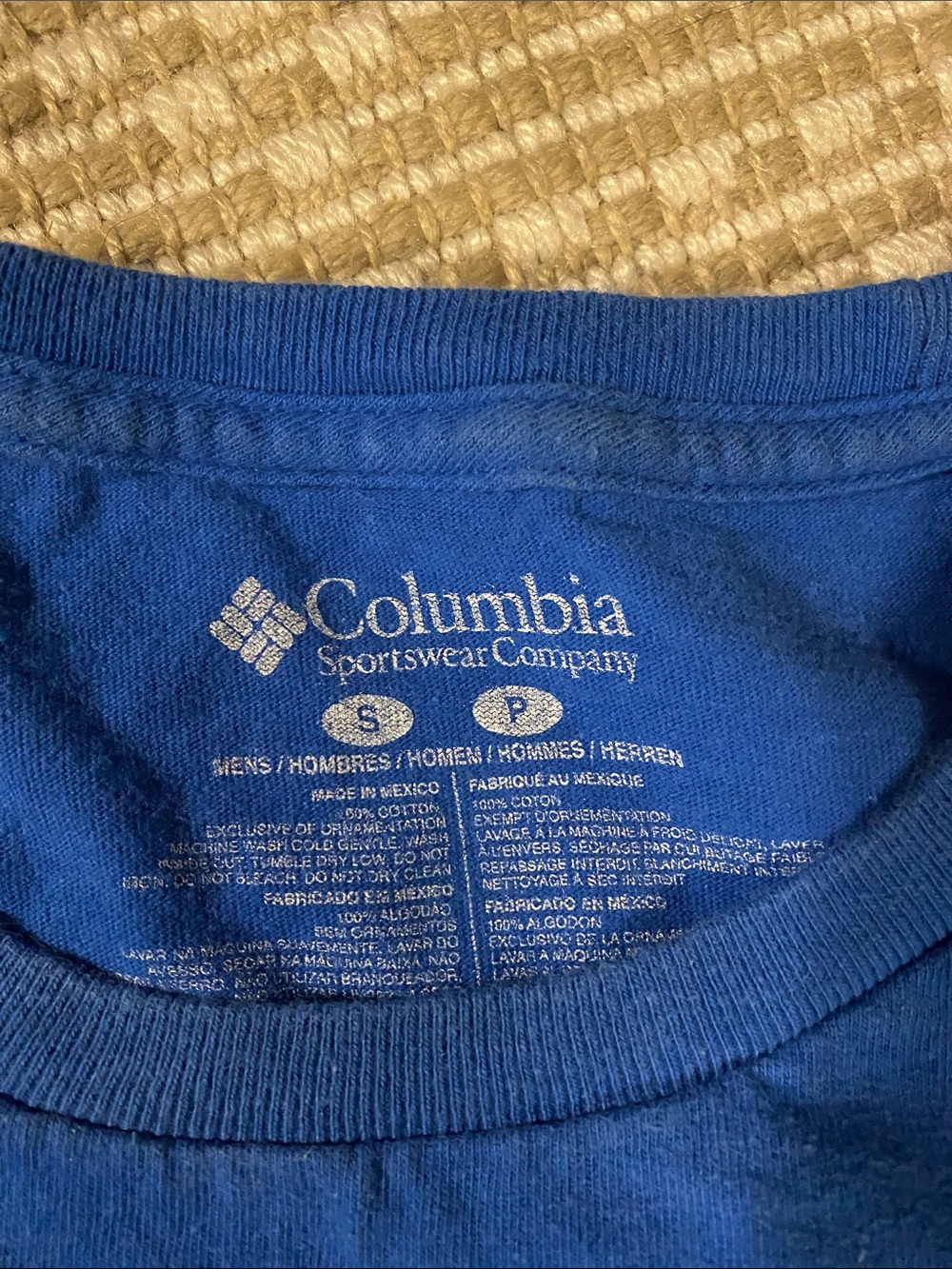 Columbia Blue PFG Long Sleeve Crew Shirt S - Picture 2 of 4